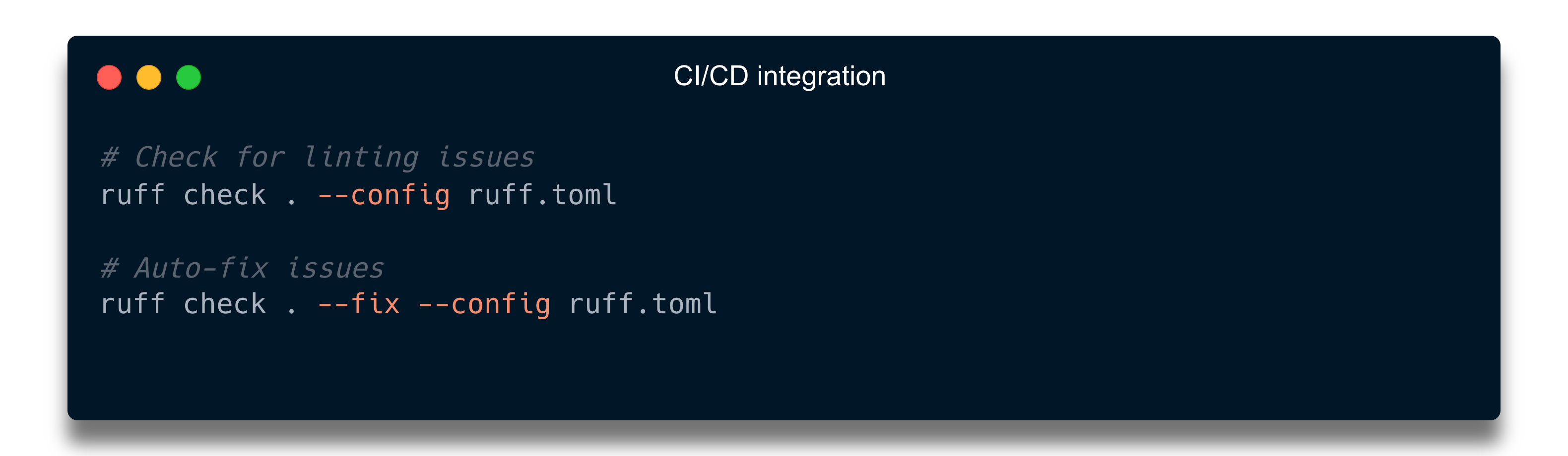 CICD integration