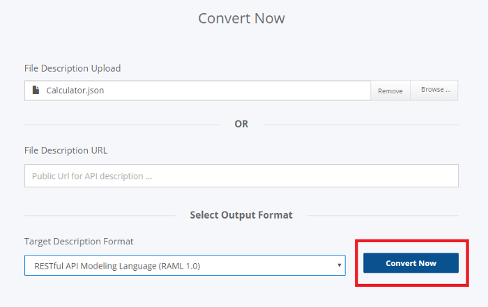 API Conversion