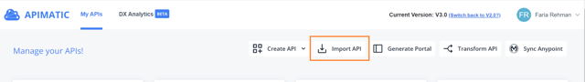  APIMatic Dashboard 