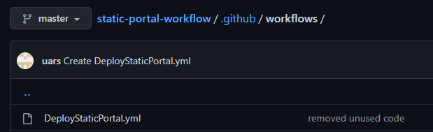Sample GitHub workflow file