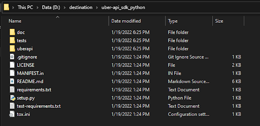 Extracting the .zip