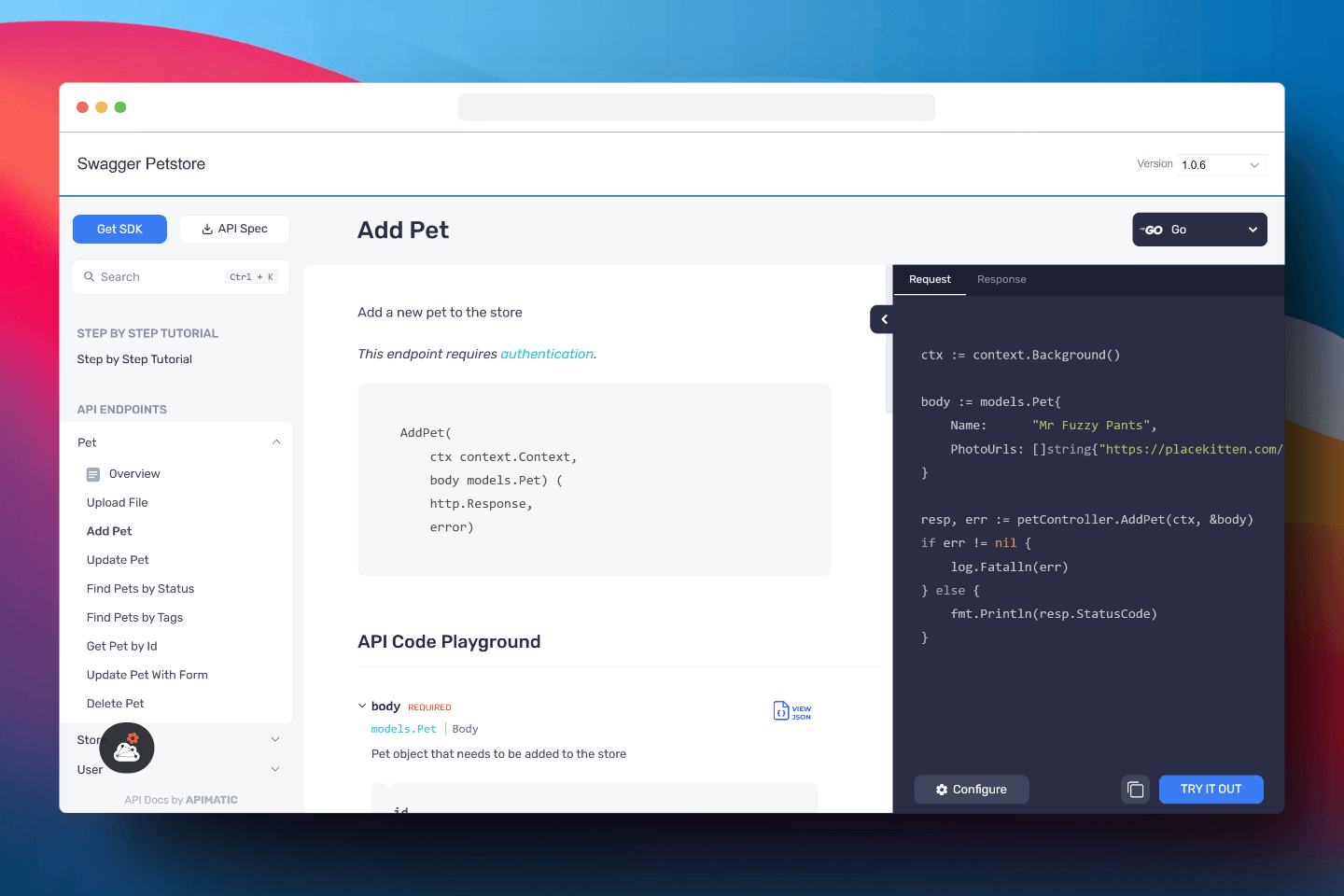 VS Code response type hinting