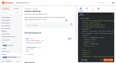 ByMyGuest API Portal