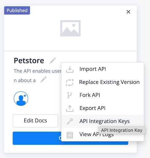 API keys for APIMatic Developer Portal