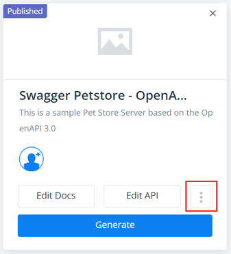 Swagger Petstore API imported in APIMatic