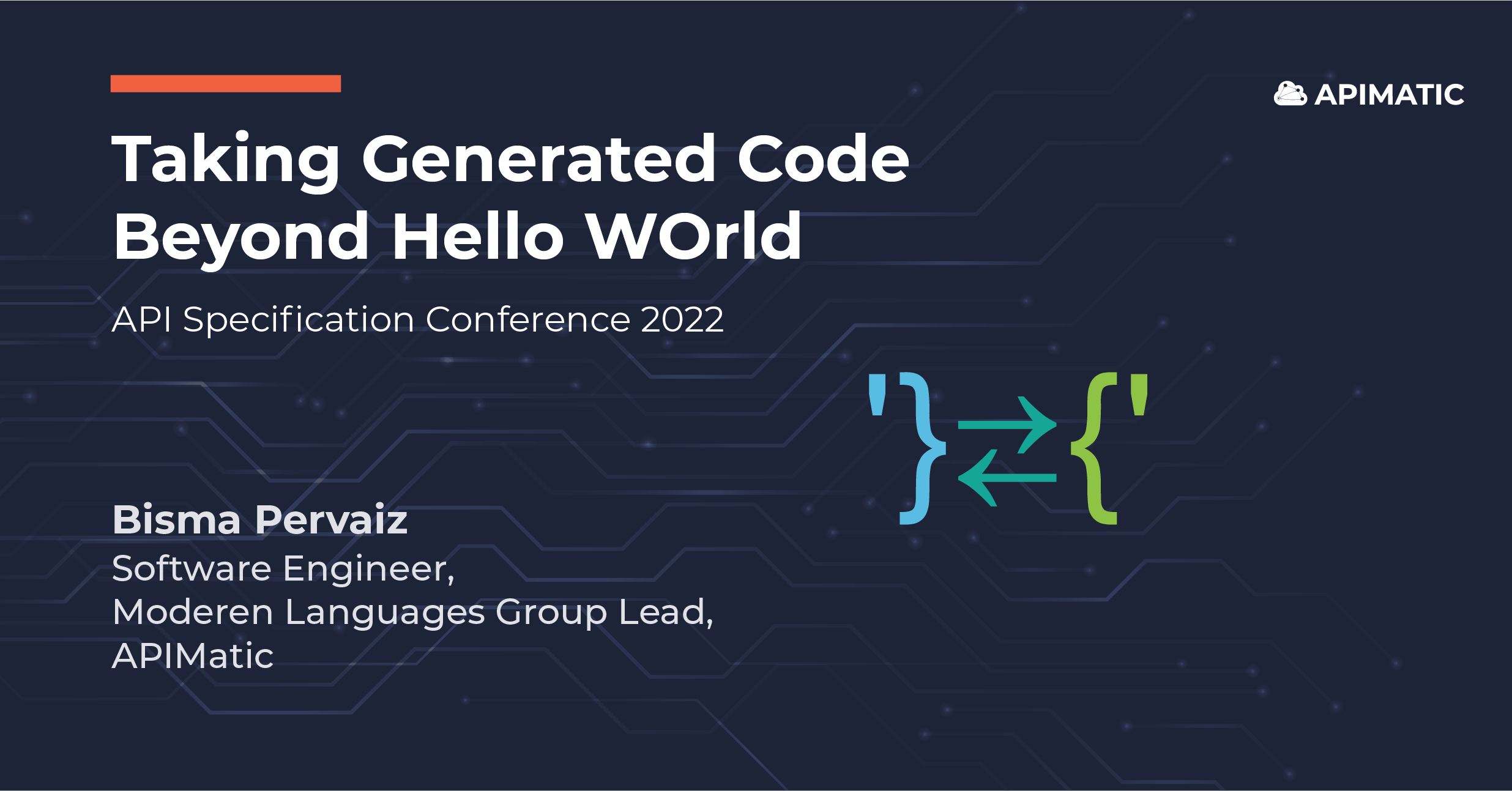 Conference on how to take generated code beyond 