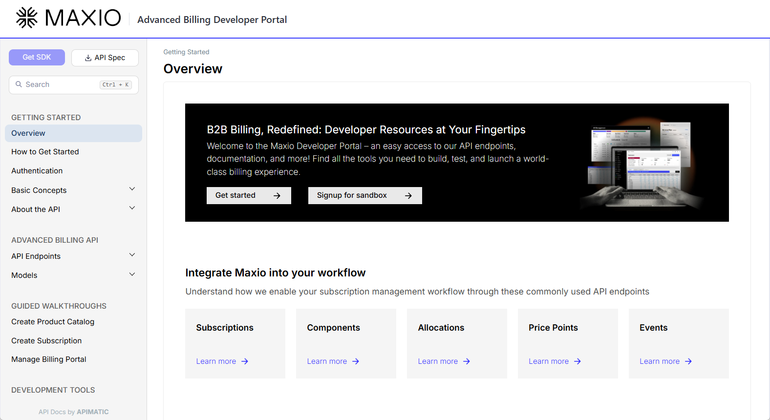 Maxio API Developer Portal