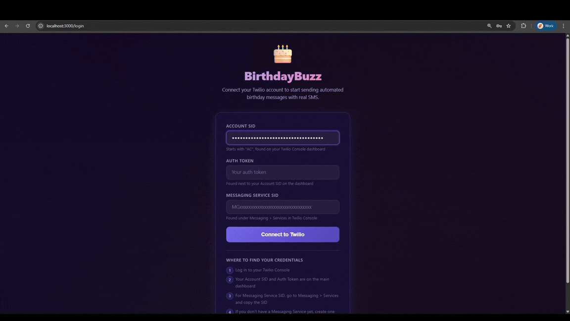 Send Automated Birthday Texts